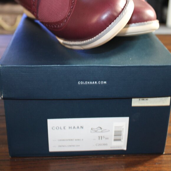 Stylish Burgundy Leather Oxfords - Cole Haan main image 11